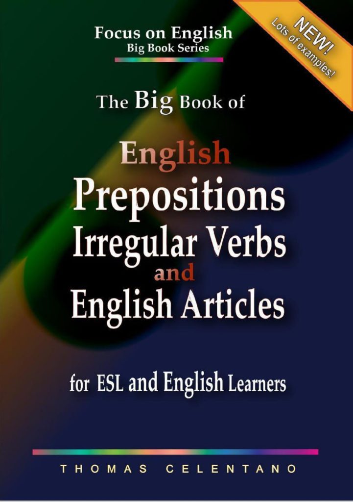 ENGLISH PREPOSITION IRREGULAR VERB and ENGLISH ARTICLE